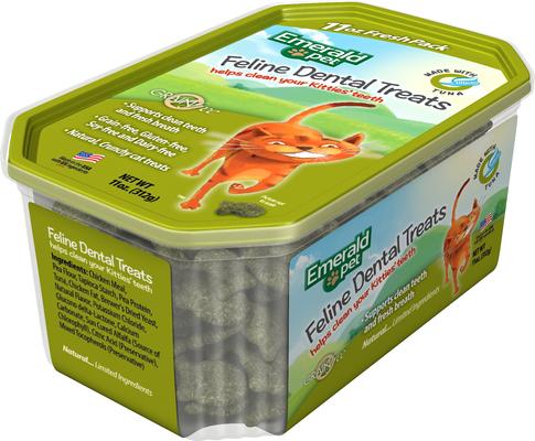 Show full view: Emerald Pet Feline Dental Tuna Grain-Free Cat Treats, 11-oz bag slide 3 of 9