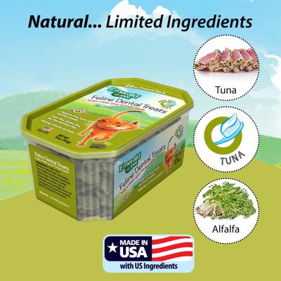 Show full view: Emerald Pet Feline Dental Tuna Grain-Free Cat Treats, 11-oz bag slide 6 of 9