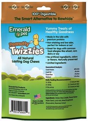 Emerald Pet Peanutty Twizzies Grain-Free Dog Treats, 6 count, 6-in slide 2 of 8