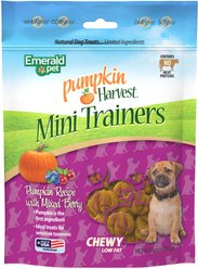 Emerald Pet Pumpkin Harvest Mini Trainers Mixed Berry Soft & Chewy Dog Treats, 6-oz bag