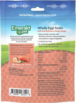 Show full view: Emerald Pet Wholly Egg Salmon Cat Treats, 2.5-oz bag slide 3 of 7