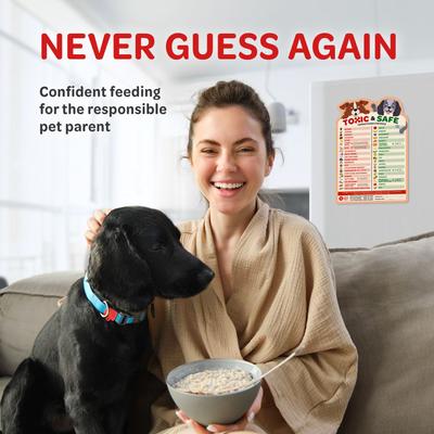 Show full view: Emmy's Best Pet Products New Puppy Essentials Toxic vs Safe Dog Food Feeding Chart with Safety Emergency Numbers Fridge Magnet, Multicolor slide 6 of 8