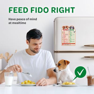 Show full view: Emmy's Best Pet Products New Puppy Essentials Toxic vs Safe Dog Food Feeding Chart with Safety Emergency Numbers Fridge Magnet, Multicolor slide 5 of 8