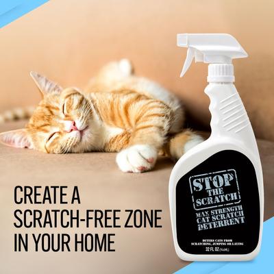 Show full view: Emmy's Best Pet Products Stop the Scratch Max Strength Cat Scratch Deterrent Spray, 32-fl oz bottle slide 4 of 9