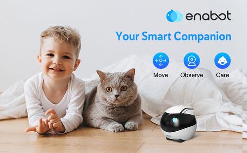 Show full view: ENABOT EBO AIR AIl Family Robot Care Dog & Cat Camera slide 7 of 10