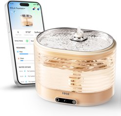 ENABOT ROLA Cordless Smart Pet Water Fountain, Transparent Yellow