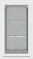 Endura Flap Double Flap Door Mount Dog & Cat Door, Large, White slide 2 of 3