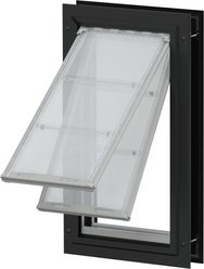 Endura Flap Double Flap Door Mount Dog & Cat Door, X-Large, Black