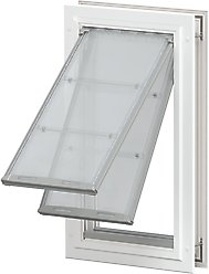 Endura Flap Double Flap Door Mount Dog & Cat Door, X-Large, White