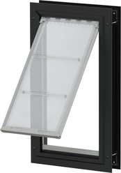 Endura Flap Single Flap Door Mount Dog & Cat Door, Small, Black