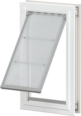 Show full view: Endura Flap Single Flap Door Mount Dog & Cat Door, Small, White slide 1 of 5