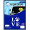 Show in main carousel: Enjoy It Love & Paw Car Sticker, 4 count slide 1 of 2