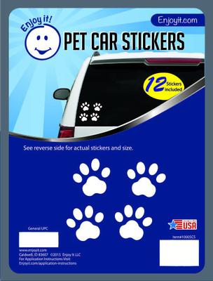 Show full view: Enjoy It Pet Paw Car Stickers, 12 count slide 1 of 1