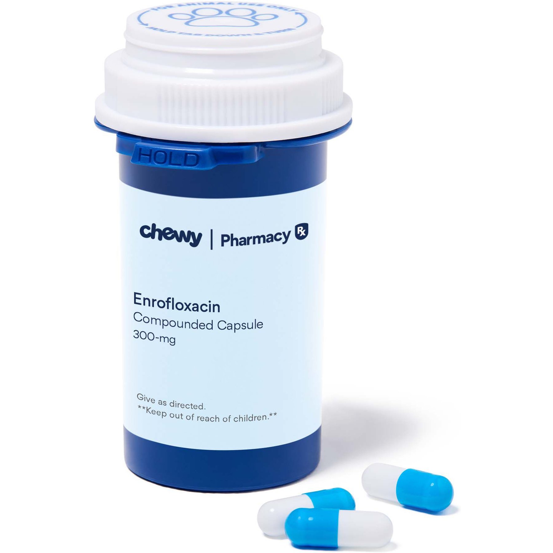 Enrofloxacin Compounded Capsule, 300 mg, 30 capsules for Veterinary use