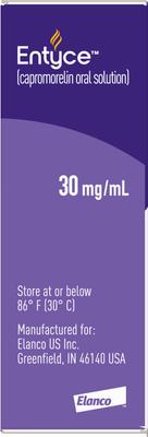 Show full view: Entyce (capromorelin) Oral Solution for Dogs, 30-mg/mL, 10-mL, 2 Count slide 5 of 10