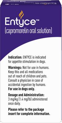 Show full view: Entyce (capromorelin) Oral Solution for Dogs, 30-mg/mL, 10-mL, 2 Count slide 7 of 10