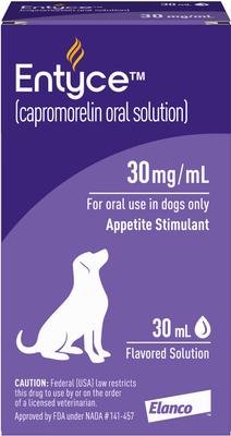 Show full view: Entyce (capromorelin) Oral Solution for Dogs, 30-mg/mL, 30-mL slide 7 of 12