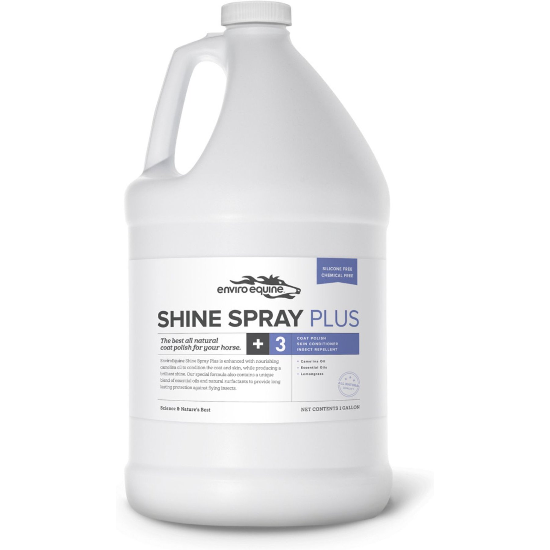 Enviro Equine Shine Spray Liquid Horse Skin & Coat Supplement, 1-gal bottle