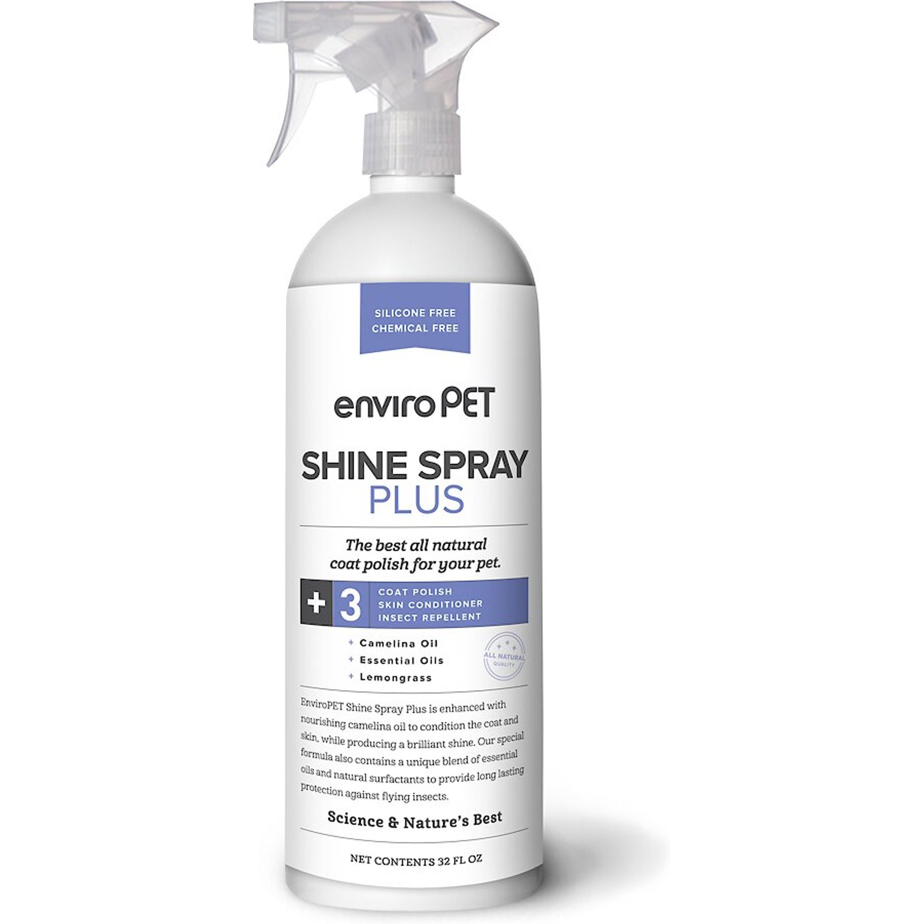 Enviro Equine Shine Spray Plus Horse Detangler & Coat Conditioner, 32-fl oz bottle