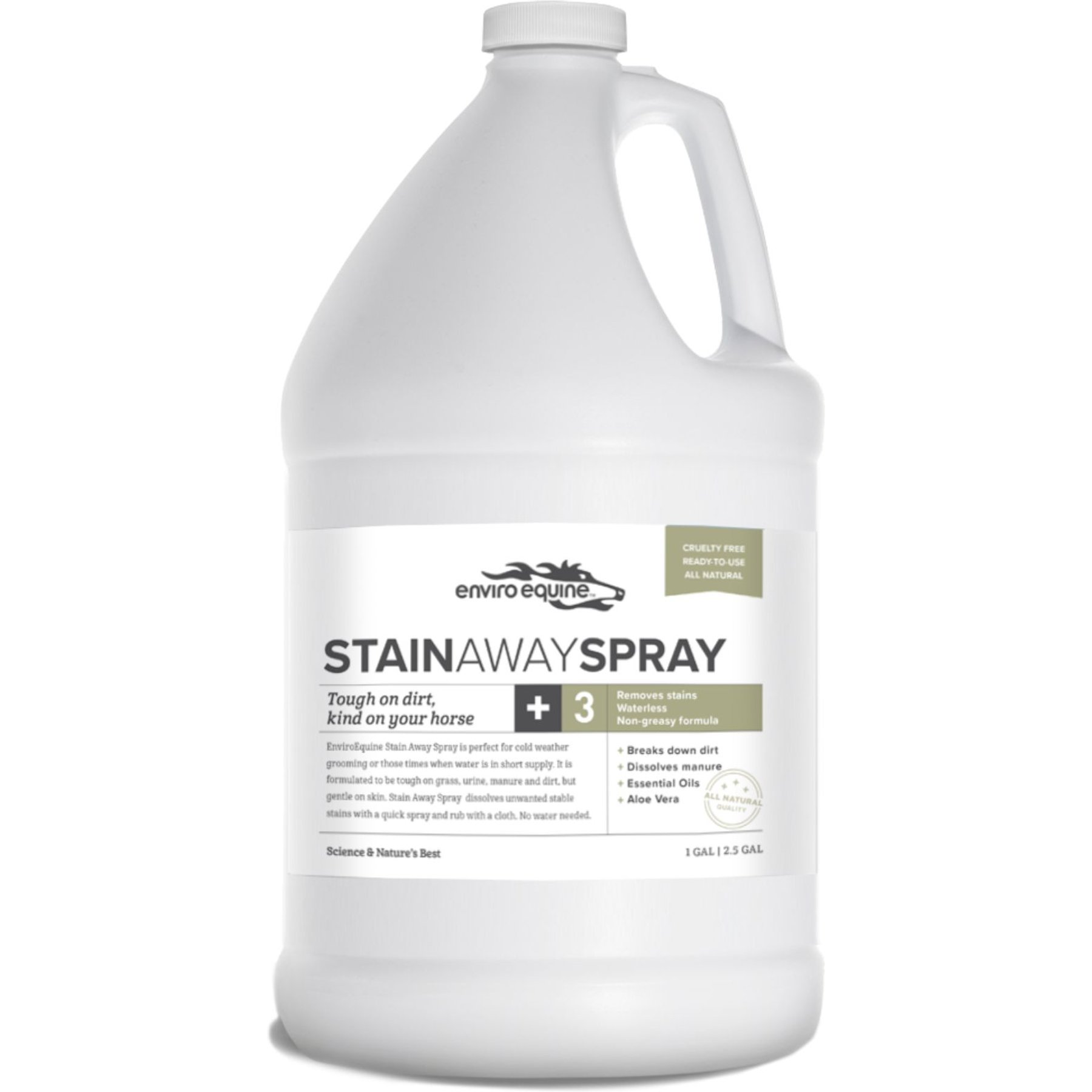 Enviro Equine Stain Away Spray Liquid Horse Skin & Coat Supplement, 1-gal bottle