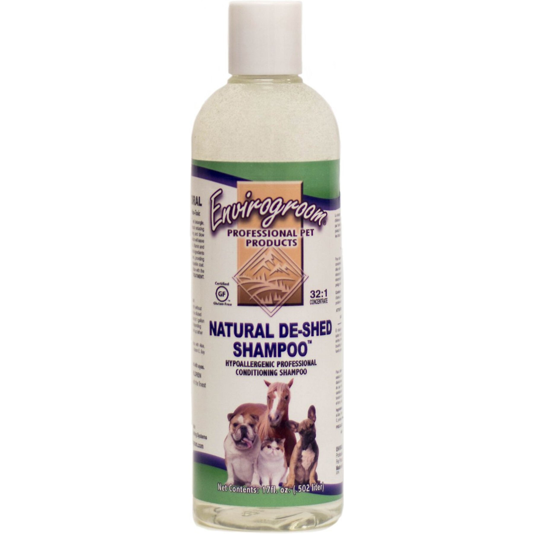 Envirogroom Natural De-shed Pet Shampoo, 17-fl oz bottle