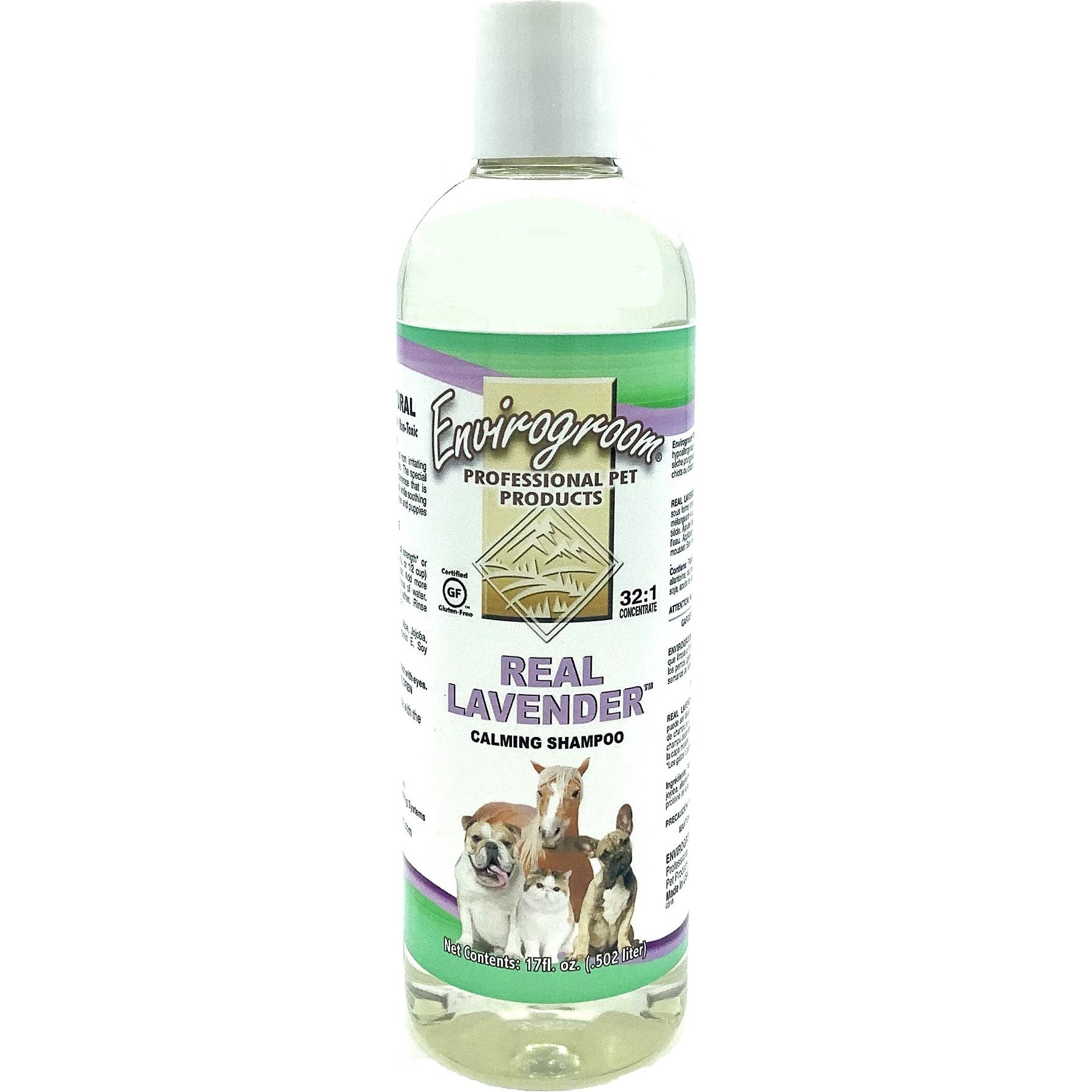 Envirogroom Real Lavender 32:1 Dog & Cat Shampoo, 17-fl oz bottle