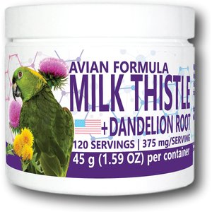 Equa Holistics Avian Formula Milk Thistle & Dandelion Root Bird Supplement, 1.59-oz tub