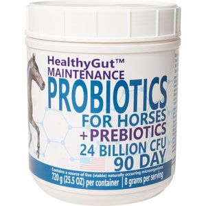Equa Holistics HealthyGut Maintenance Probiotics Powder Horse Supplement, 25.5-oz tub