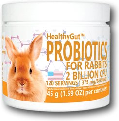 Equa Holistics HealthyGut Probiotics Rabbit Supplement, 1.59-oz tub