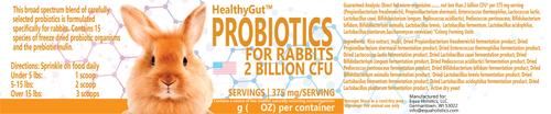 Show full view: Equa Holistics HealthyGut Probiotics Rabbit Supplement, 1.59-oz tub slide 2 of 3