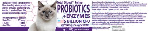 Show full view: Equa Holistics Total Digest Probiotics & Enzymes Cat Supplement, 1.59-oz tub slide 3 of 4