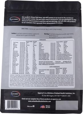 Show full view: Equerry's Combined RX 4-Way Digestive, Hoof, Coat & Joint Health Powder Horse Supplement, 5-lb bag slide 2 of 3