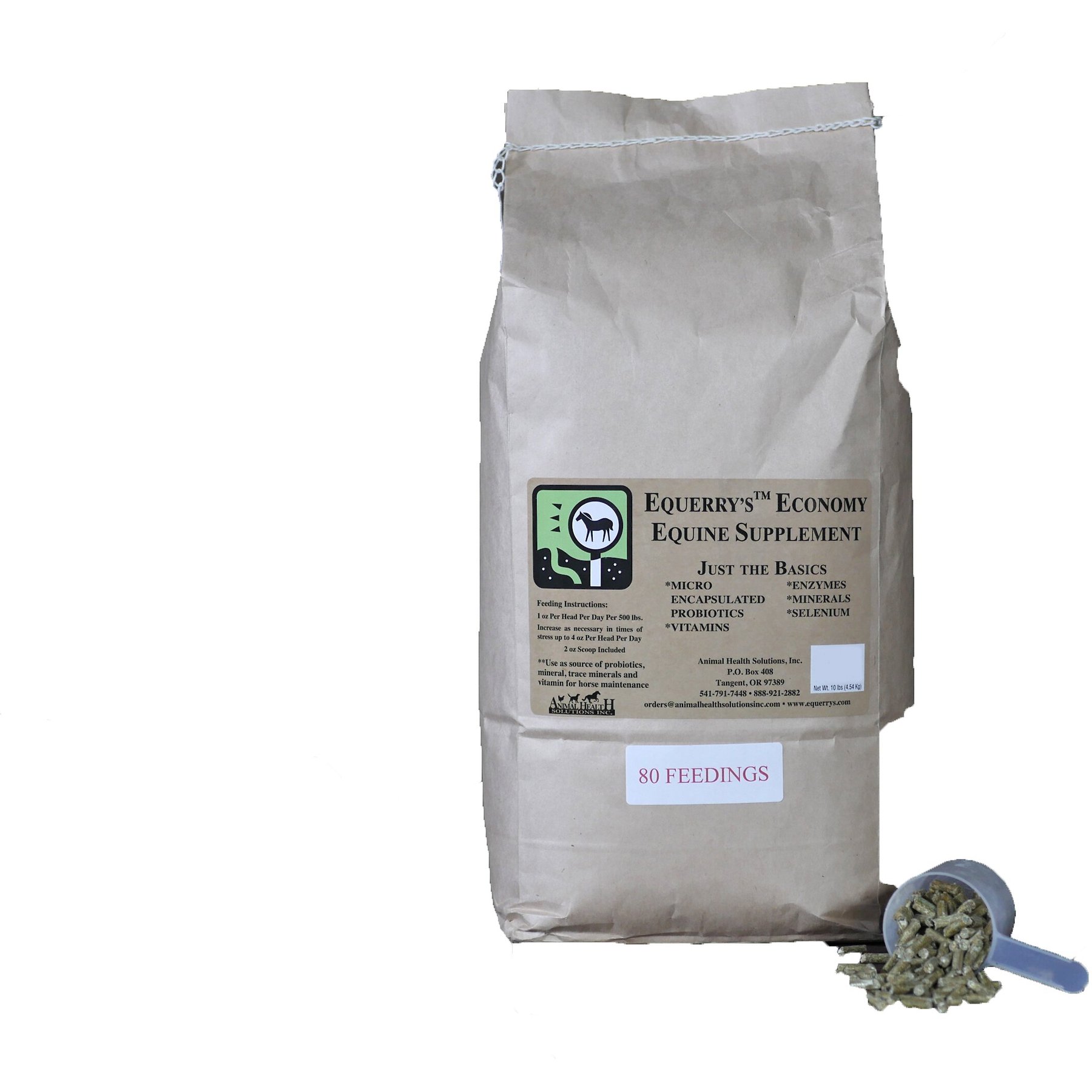 Equerry's Economy Digestive Health & Nutritional Pellets Horse Supplement, 10-lb bag