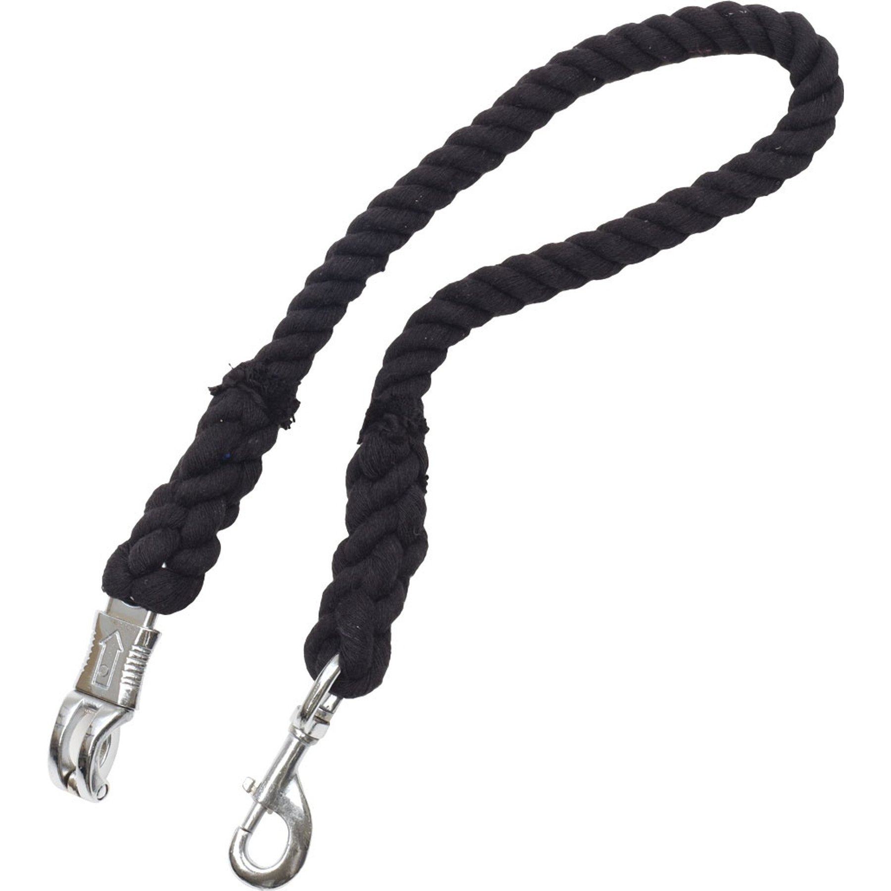 Equi-Essentials 3-Ply Cotton Trailer Horse Tie, Black, 2.5-ft