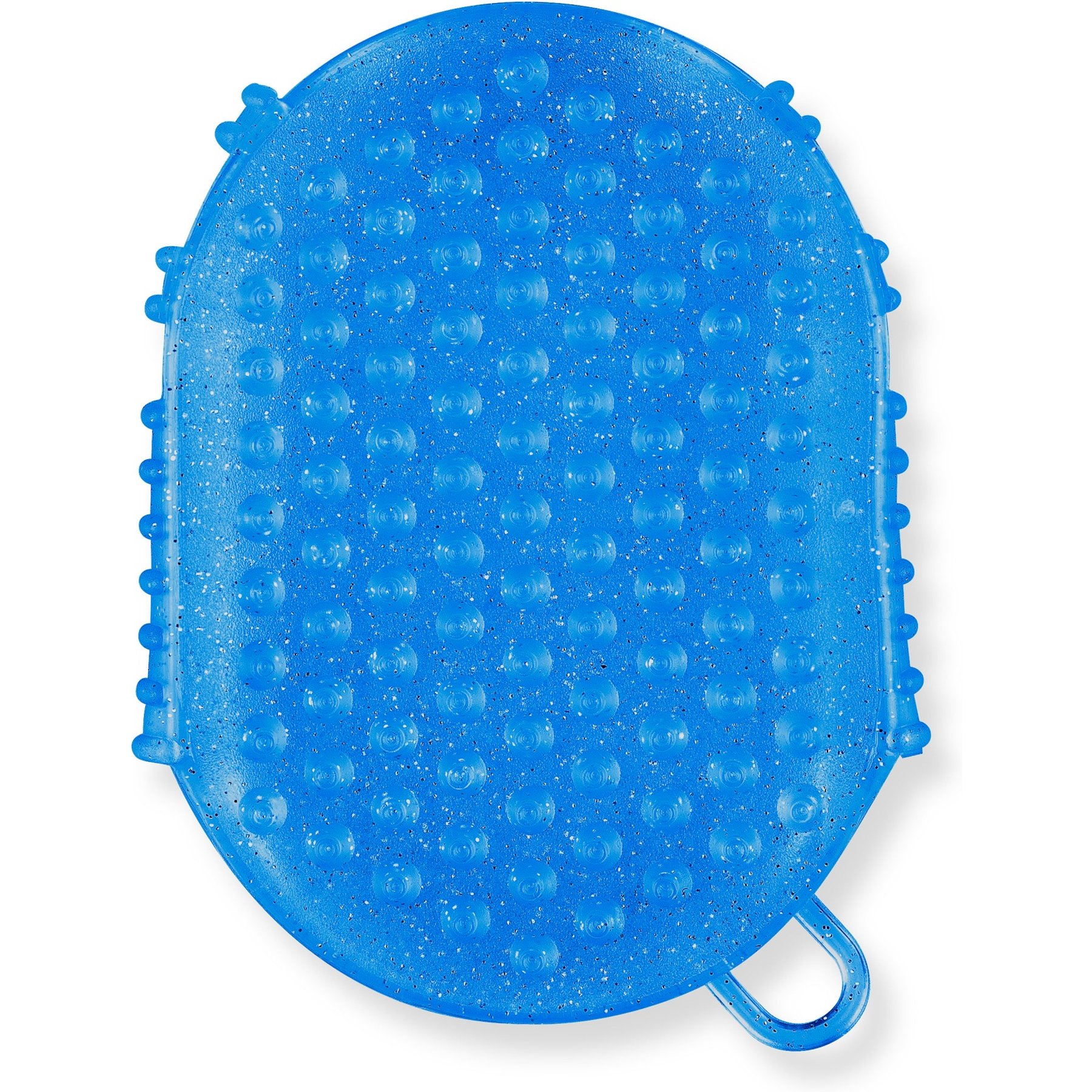 Equi-Essentials ECO Jelly Glitter Horse Scrubber, Blue