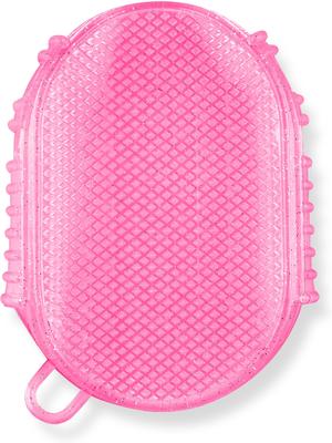 Show full view: Equi-Essentials ECO Jelly Glitter Horse Scrubber, Bubble Gum slide 2 of 3
