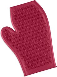 Equi-Essentials ECO Rubber Horse Grooming Mitt, Burgundy