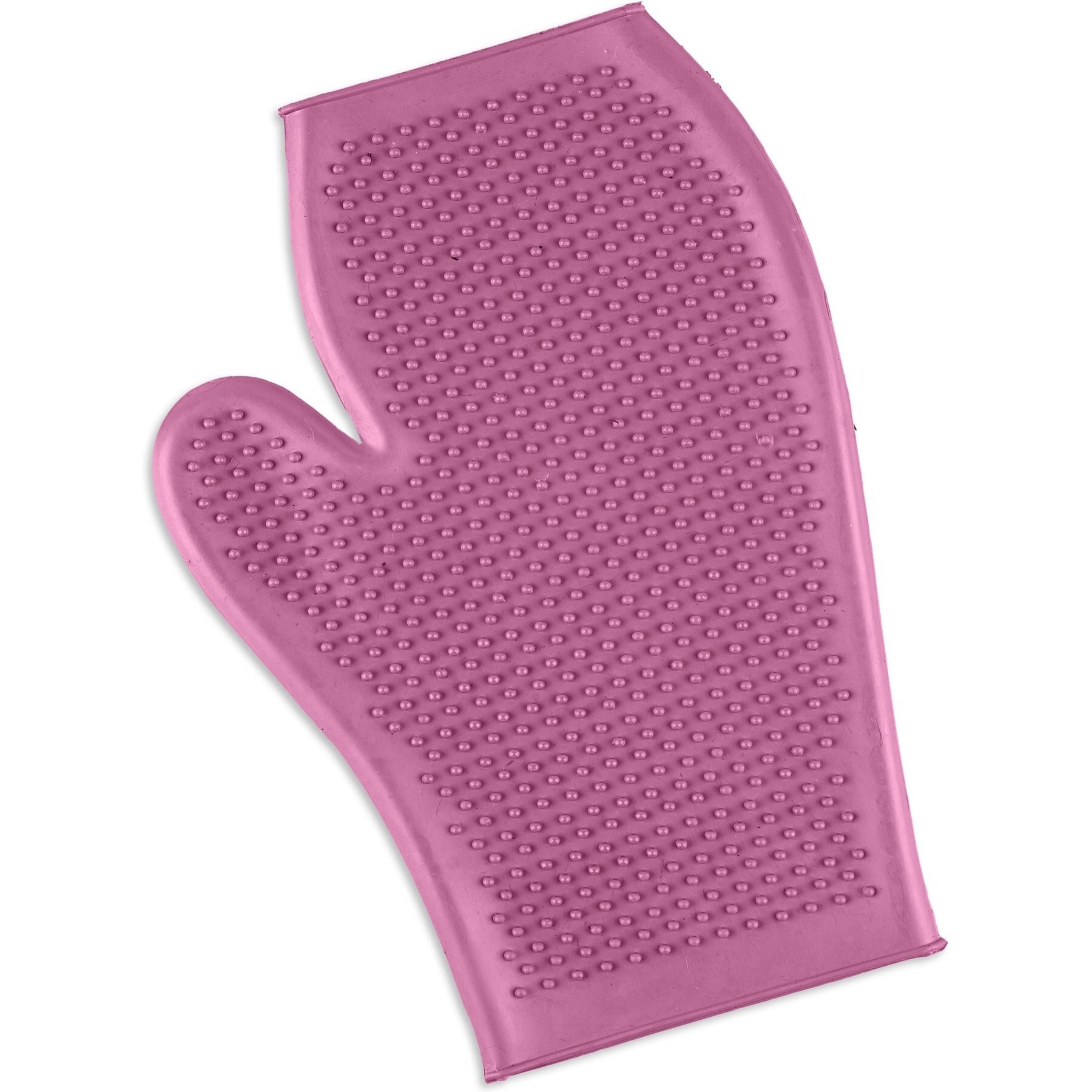 Equi-Essentials ECO Rubber Horse Grooming Mitt, Raspberry