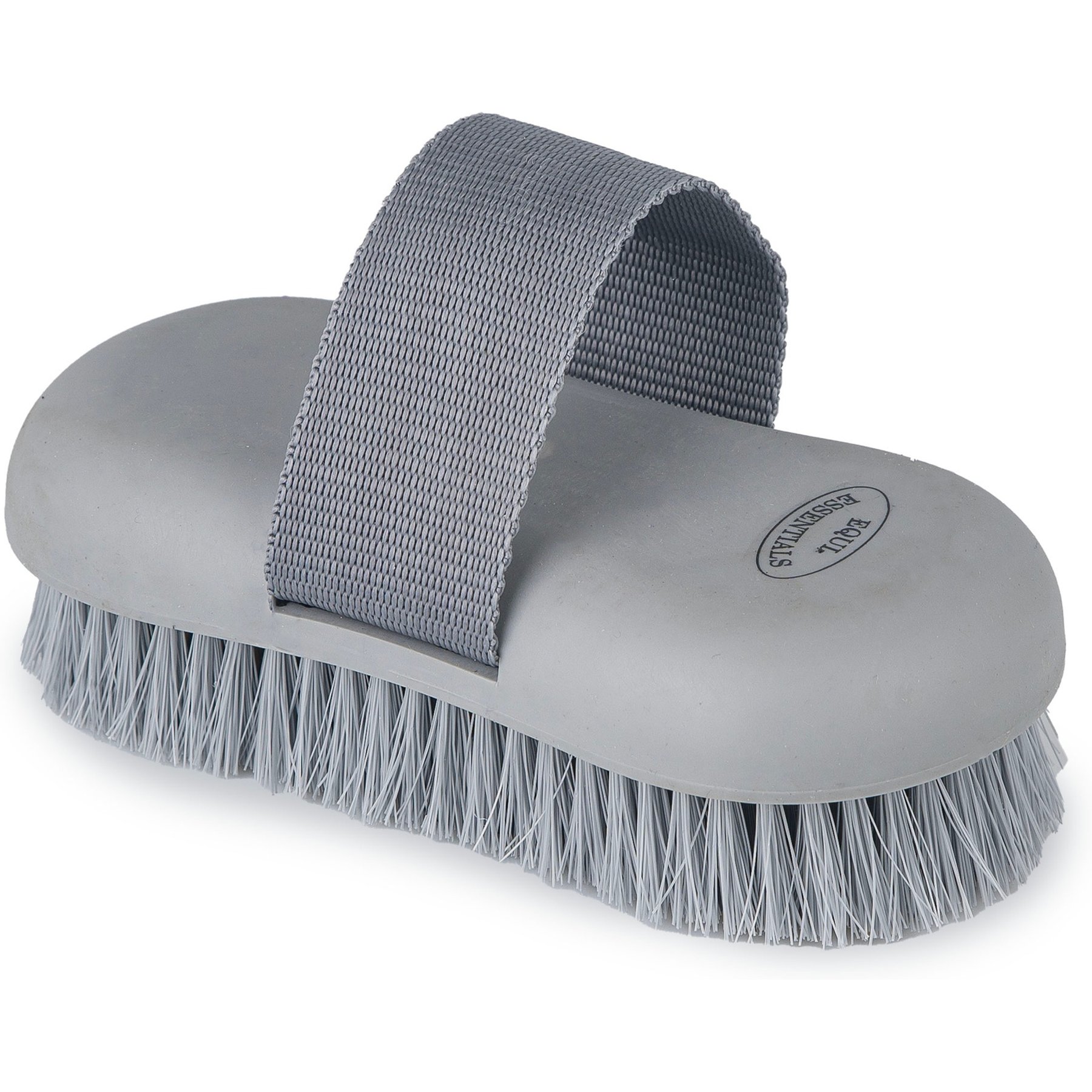 Equi-Essentials Equi-Softgrip Sponge Horse Brush, Grey