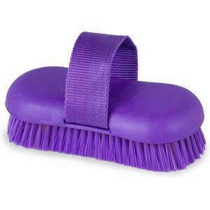 Equi-Essentials Equi-Softgrip Sponge Horse Brush, Purple