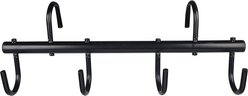 Equi-Essentials Portable Horse Tack Rack with 4 Hooks, Black