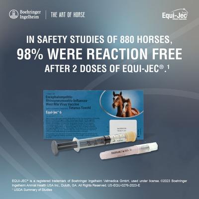 Show full view: EQUI JEC 6 Vaccine for Horses, 1mL Syringe slide 6 of 9