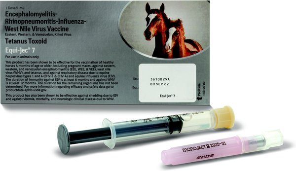 Show full view: EQUI JEC 7 Vaccine for Horses, 1mL Syringe slide 1 of 9