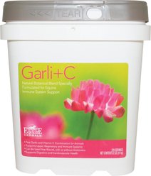 Equilite Herbals Garli+C Immune Support Powder Horse Supplement, 2-lb tub