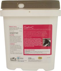 Equilite Herbals Garli+C Immune Support Powder Horse Supplement, 2-lb tub slide 2 of 2