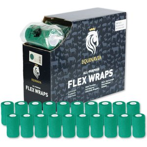 Equinavia All Purpose Flex Wraps, 20-ft x 5-yd, 20 count, Green