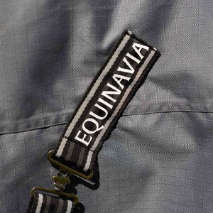 Equinavia Arktis Regular Neck Horse Turnout Sheet, Carbon Gray, 75-in