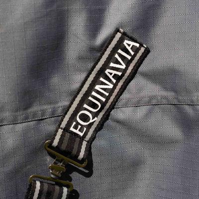 Show full view: Equinavia Arktis Regular Neck Lightweight 100-g Horse Turnout Blanket, Carbon Grey, 69-in slide 5 of 8