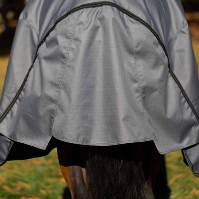 Show full view: Equinavia Arktis Regular Neck Lightweight 100-g Horse Turnout Blanket, Carbon Grey, 69-in slide 7 of 8