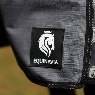 Show full view: Equinavia Arktis Regular Neck Midweight 200-g Horse Turnout Blanket, Carbon Gray, 72-in slide 4 of 8
